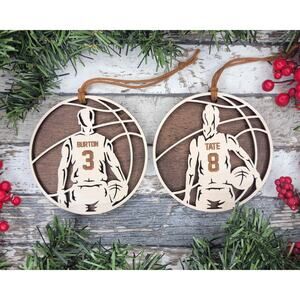 Stadium Spotlight BASKETBALL Ornaments Personalized Basketball Ornament Gift
